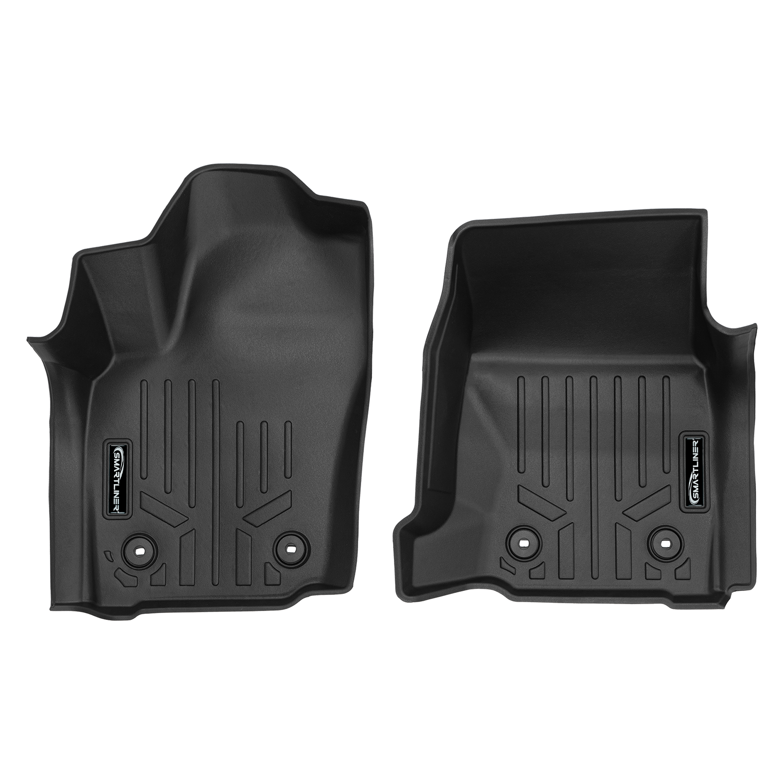 SMARTLINER All Weather Custom Fit Floor Liner Compatible With 2024-2025 Toyota Tacoma Double Cab (Only Fits with 2nd Row Under Seat Storage)