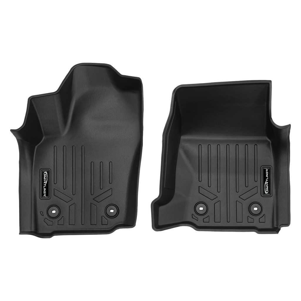 SMARTLINER All Weather Custom Fit Floor Liner Compatible With 2024-2025 Toyota Tacoma Hybrid Carpet Double Cab