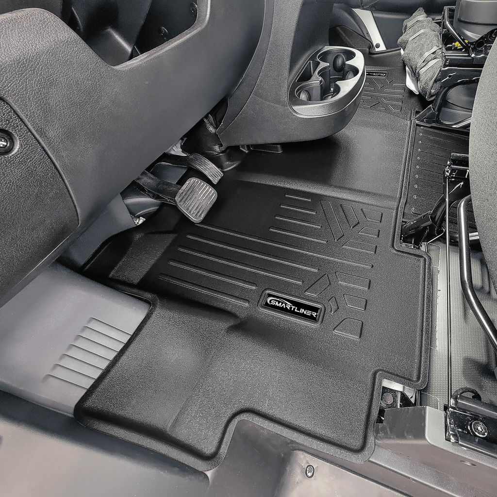 SMARTLINER Custom Fit Floor Mat Liner Set Compatible With 2018-2025 RAM Promaster