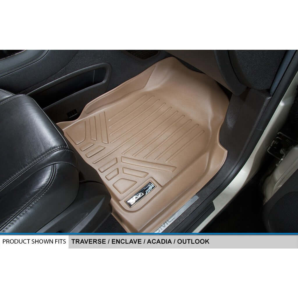 SMARTLINER Custom Fit Floor Liners For 2008 - 2017 Buick Enclave with 2nd Row Bucket Seats