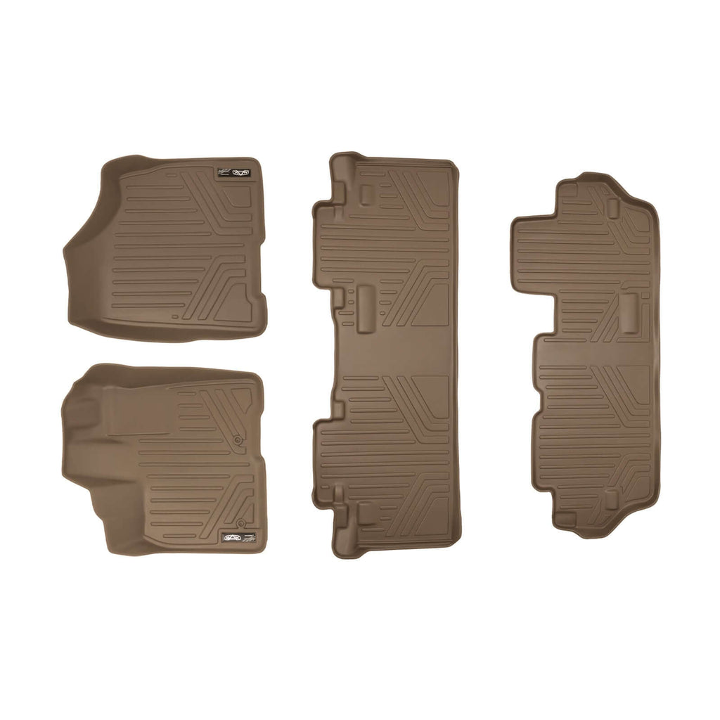 SMARTLINER Custom Fit Floor Liners For 2011-2012 Toyota Sienna (8 Passenger Model)