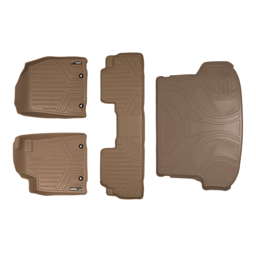 SMARTLINER Custom Fit Floor Liners For 2013-2015 Lexus RX (First Row Twist type Rings)
