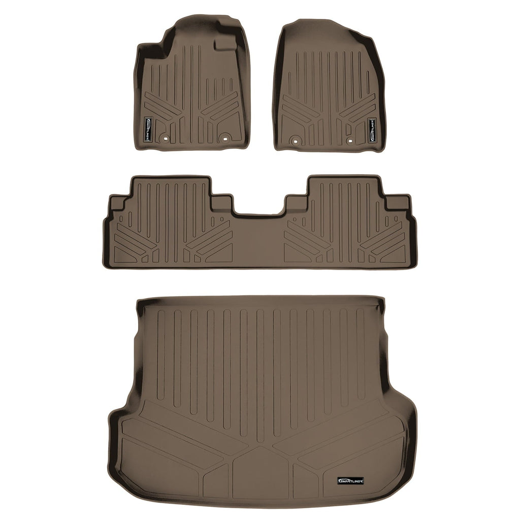 SMARTLINER Custom Fit Floor Liners For 2013-2015 Lexus RX (First Row Twist type Rings)