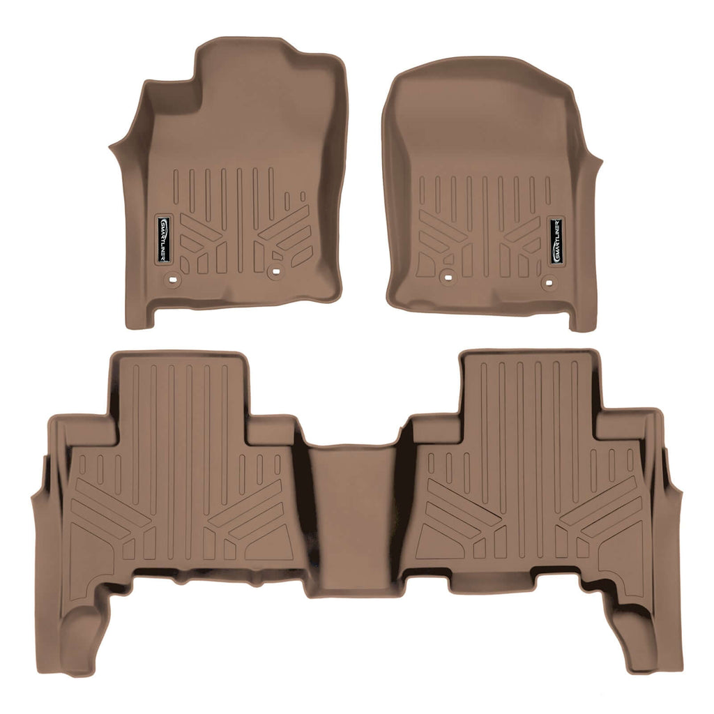 SMARTLINER Custom Fit Floor Liners For 2013-2024 Toyota 4Runner (5 Passenger with Sliding Rear Tray)