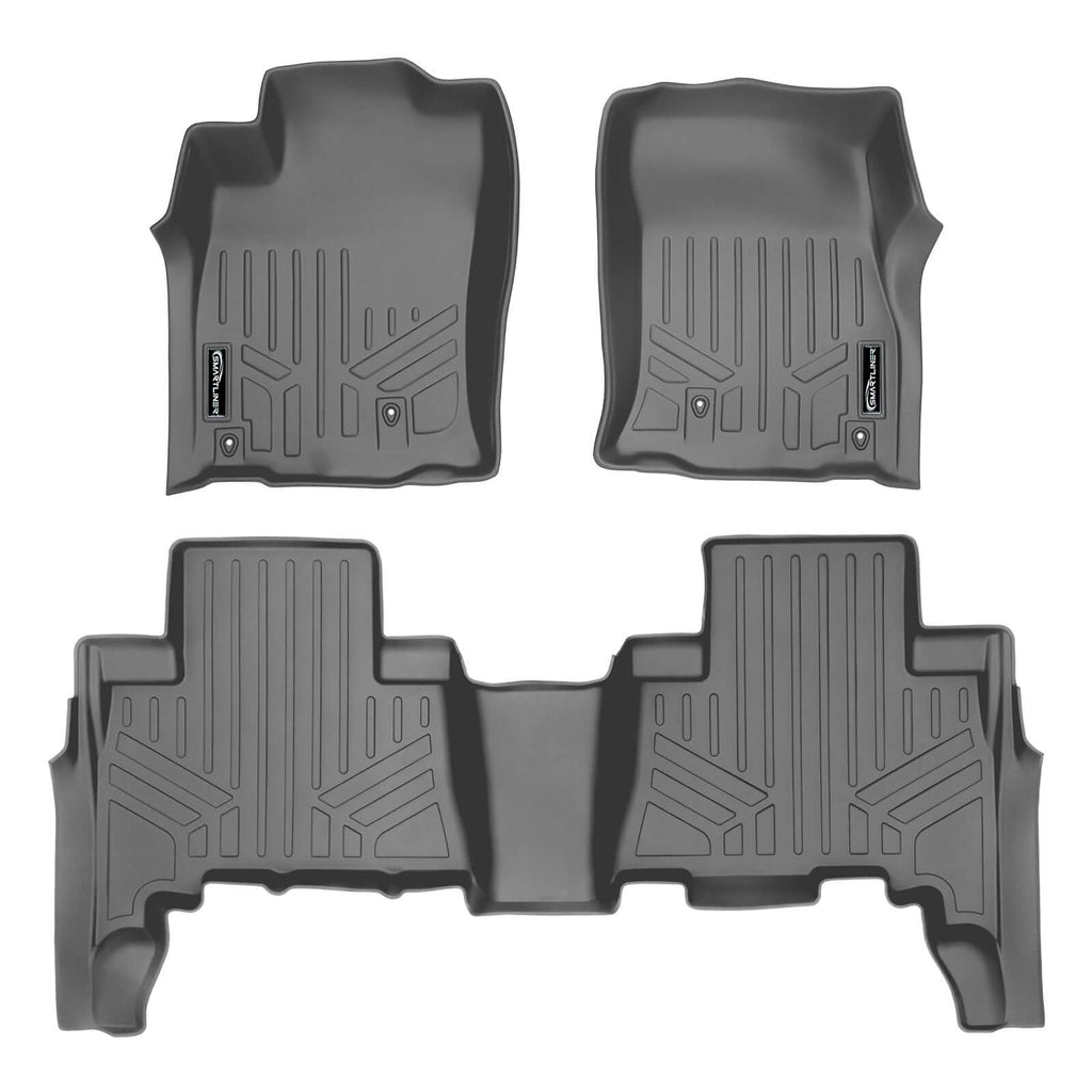 SMARTLINER Custom Fit Floor Liners For 2010-2012 Toyota 4Runner (5 Passenger with Sliding Rear Tray)