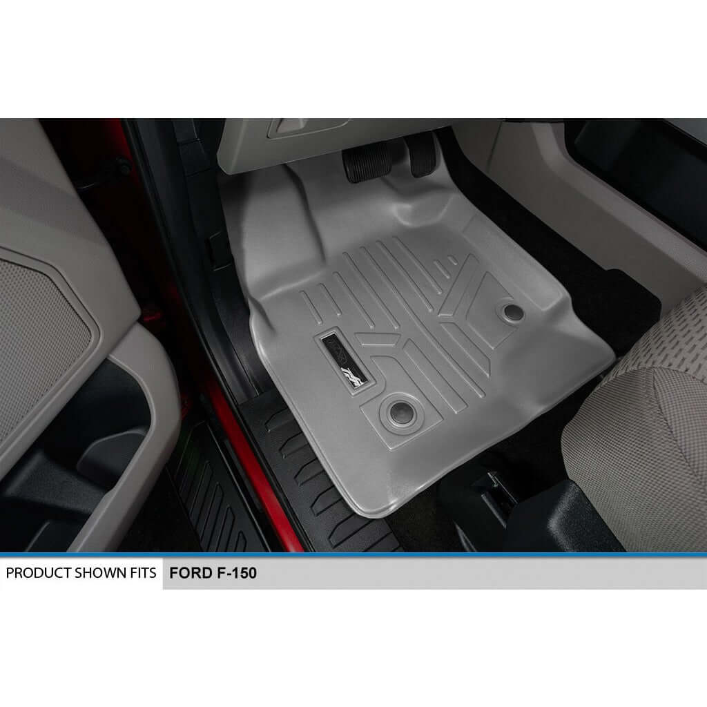 SMARTLINER Custom Fit Floor Liners For 2021-2025 Ford F-150 Hybrid SuperCrew Cab with 1st Row Bucket Seats