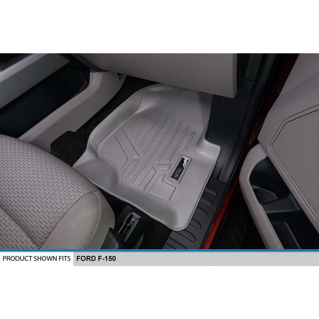 SMARTLINER Custom Fit Floor Liners For 2021-2025 Ford F-150 Hybrid SuperCrew Cab with 1st Row Bucket Seats