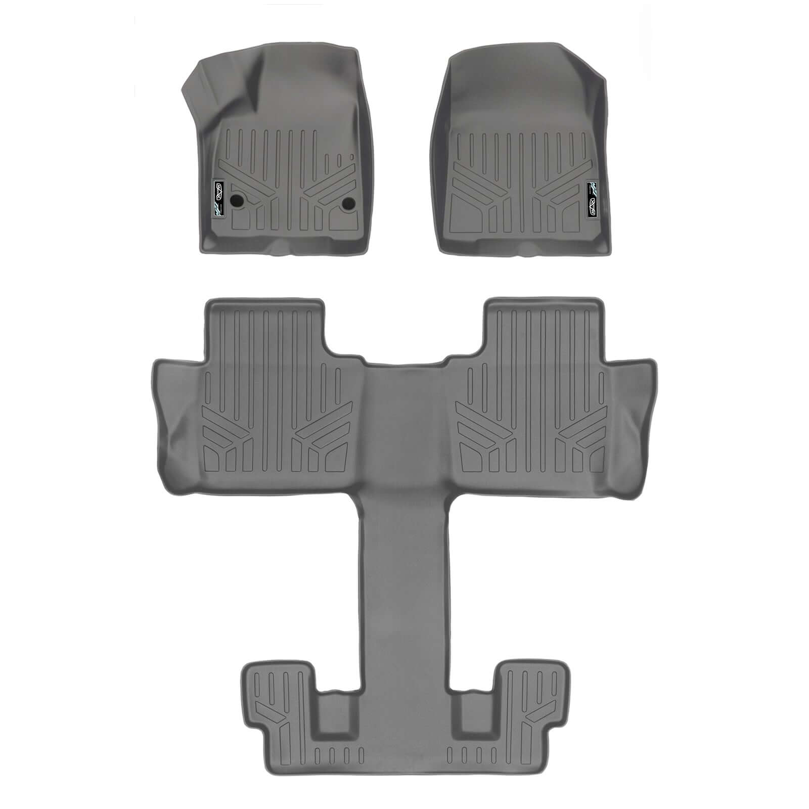 SMARTLINER Custom Fit Floor Liners For 2017-2023 GMC Acadia with 2nd Row Bucket Seats