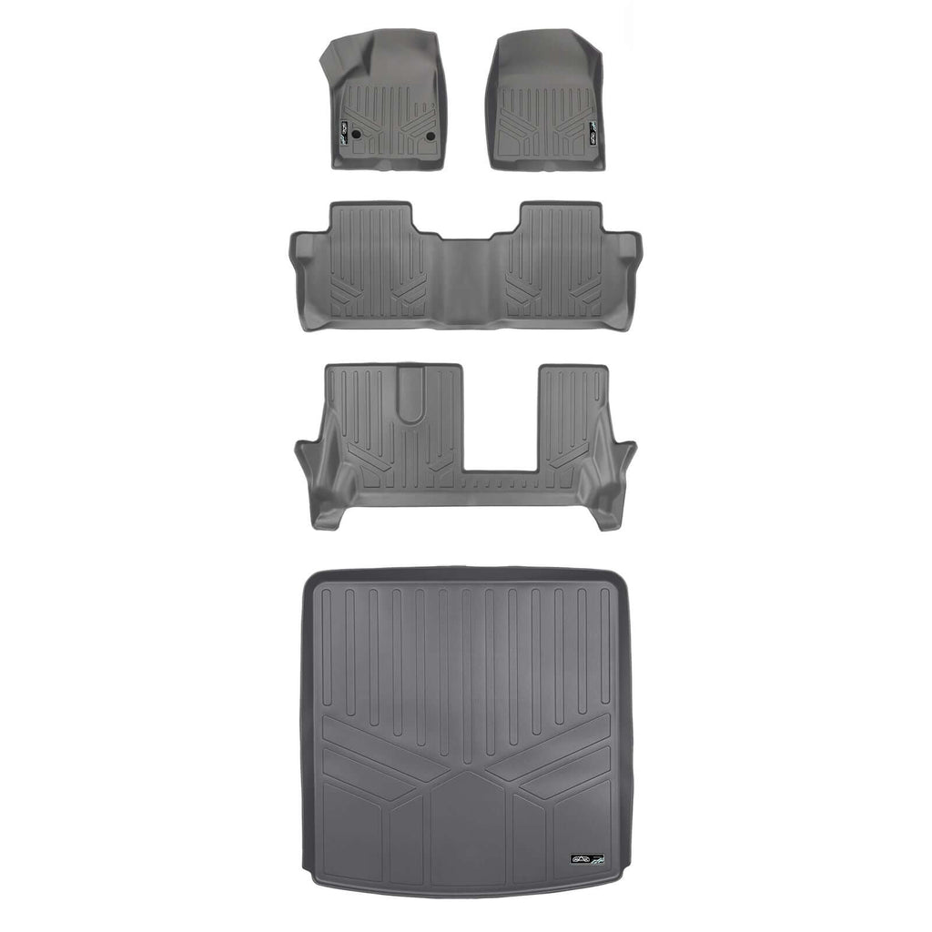 SMARTLINER Custom Fit Floor Liners For 2017-2023 GMC Acadia (7 Passenger)