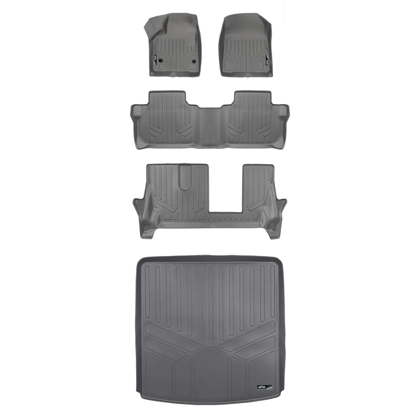 SMARTLINER Custom Fit Floor Liners For 2017-2023 GMC Acadia (7 Passenger)