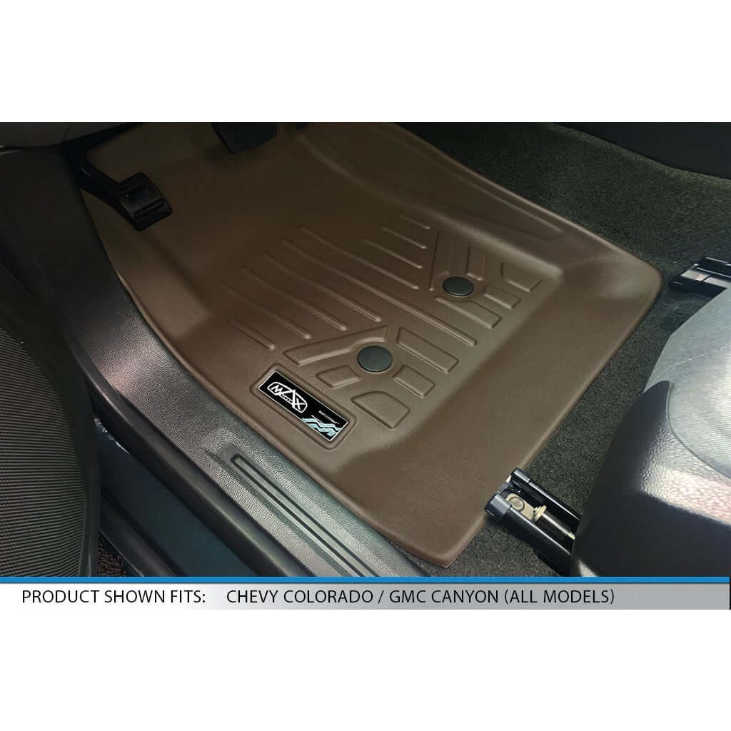 SMARTLINER Custom Fit Floor Liners For 2015-2022 Chevy Colorado Extended Cab / GMC Canyon Extended Cab