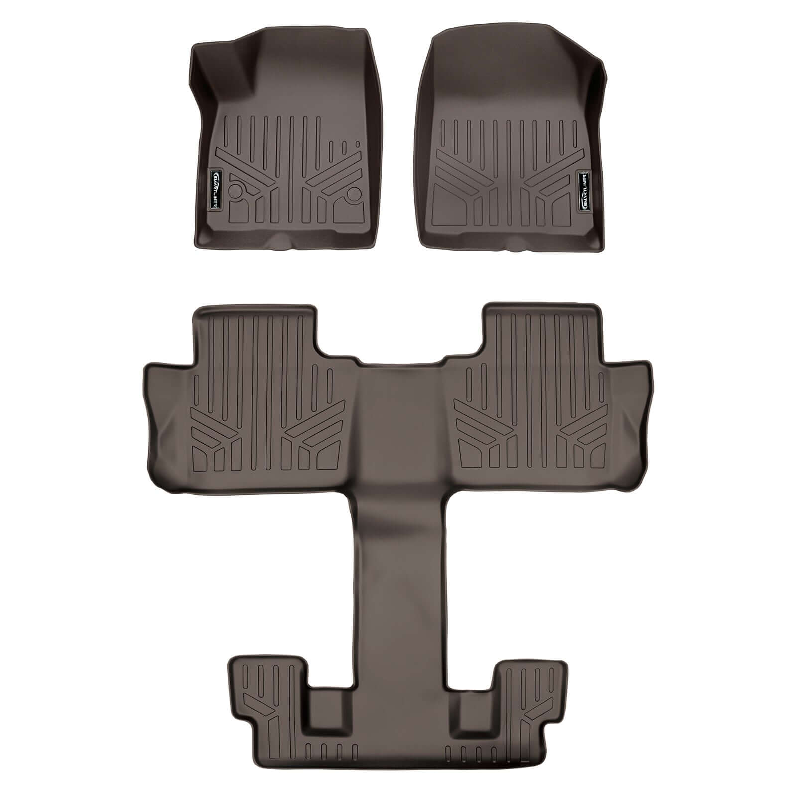 SMARTLINER Custom Fit Floor Liners for 2017-2023 GMC Acadia (6Passenger)