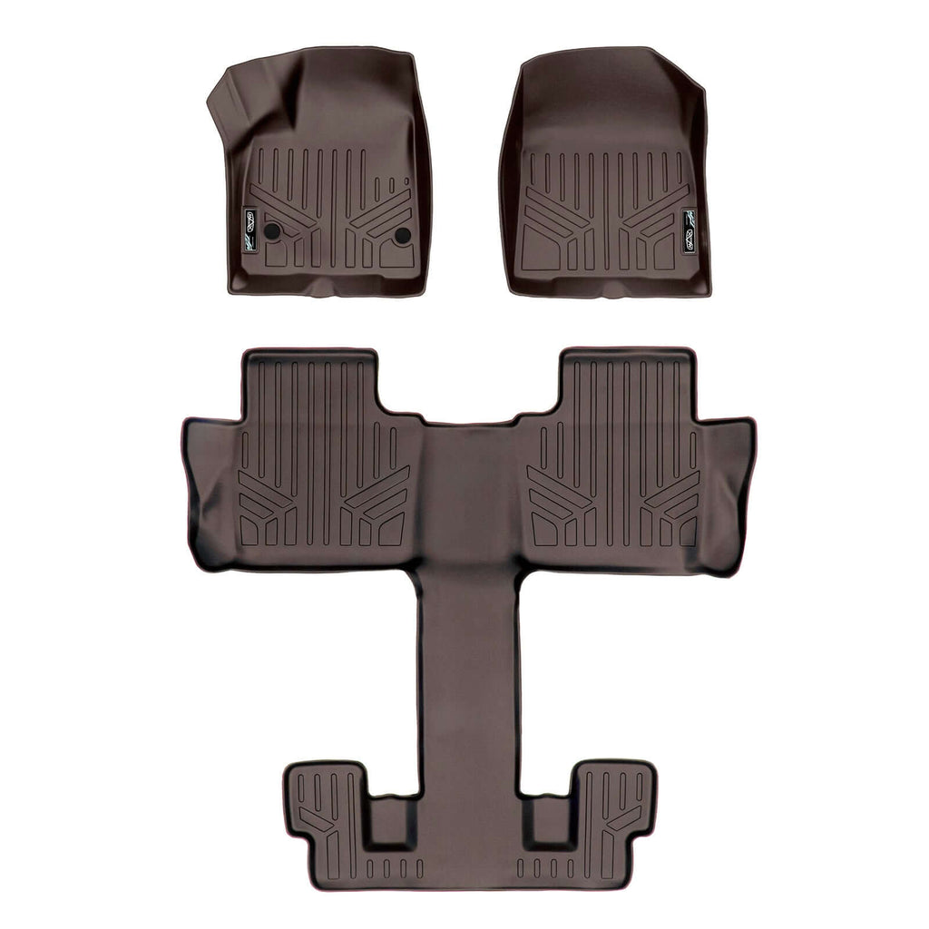 SMARTLINER Custom Fit Floor Liners For 2017-2023 GMC Acadia with 2nd Row Bucket Seats