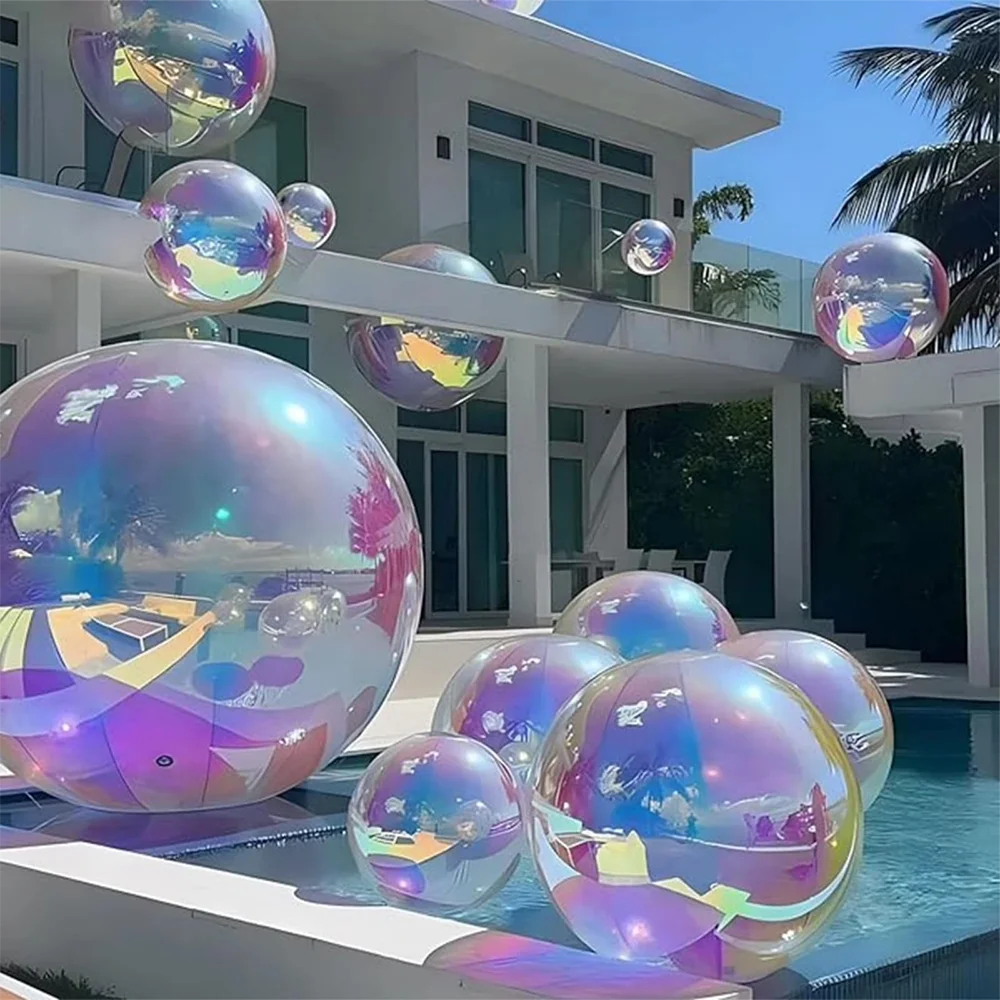 Ejia Iridescent Inflatable Mirror Balls 6pc Set For Party Decoration