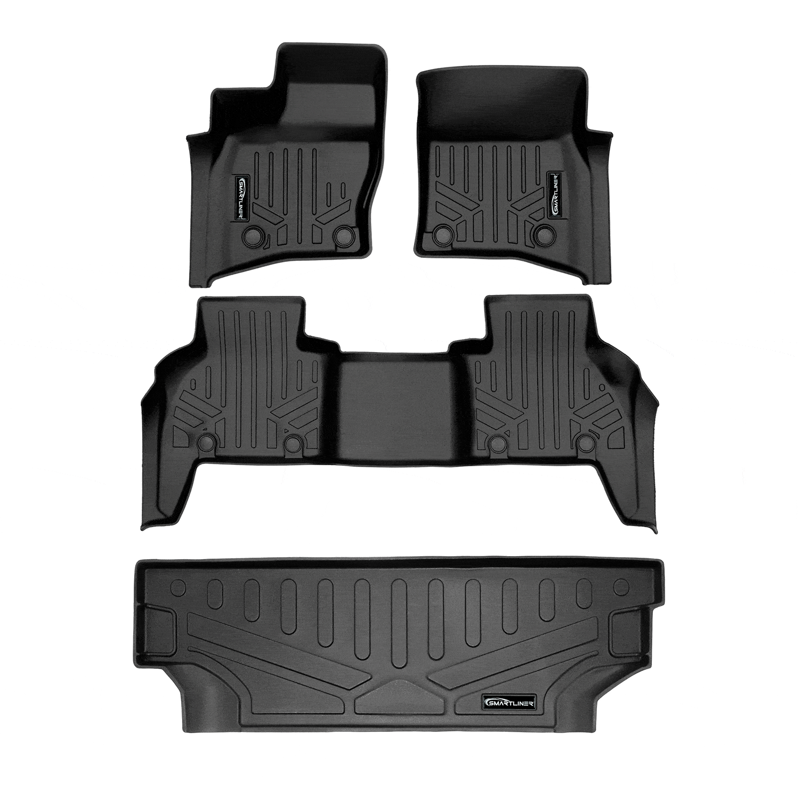 SMARTLINER Custom Fit Floor Liners For 2023-2025 Land Rover Defender 130 7 Passenger
