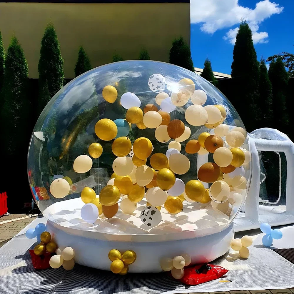 Ejia Balloon Jumping Inflatable Bubble House With Outdoor Trampoline Dome