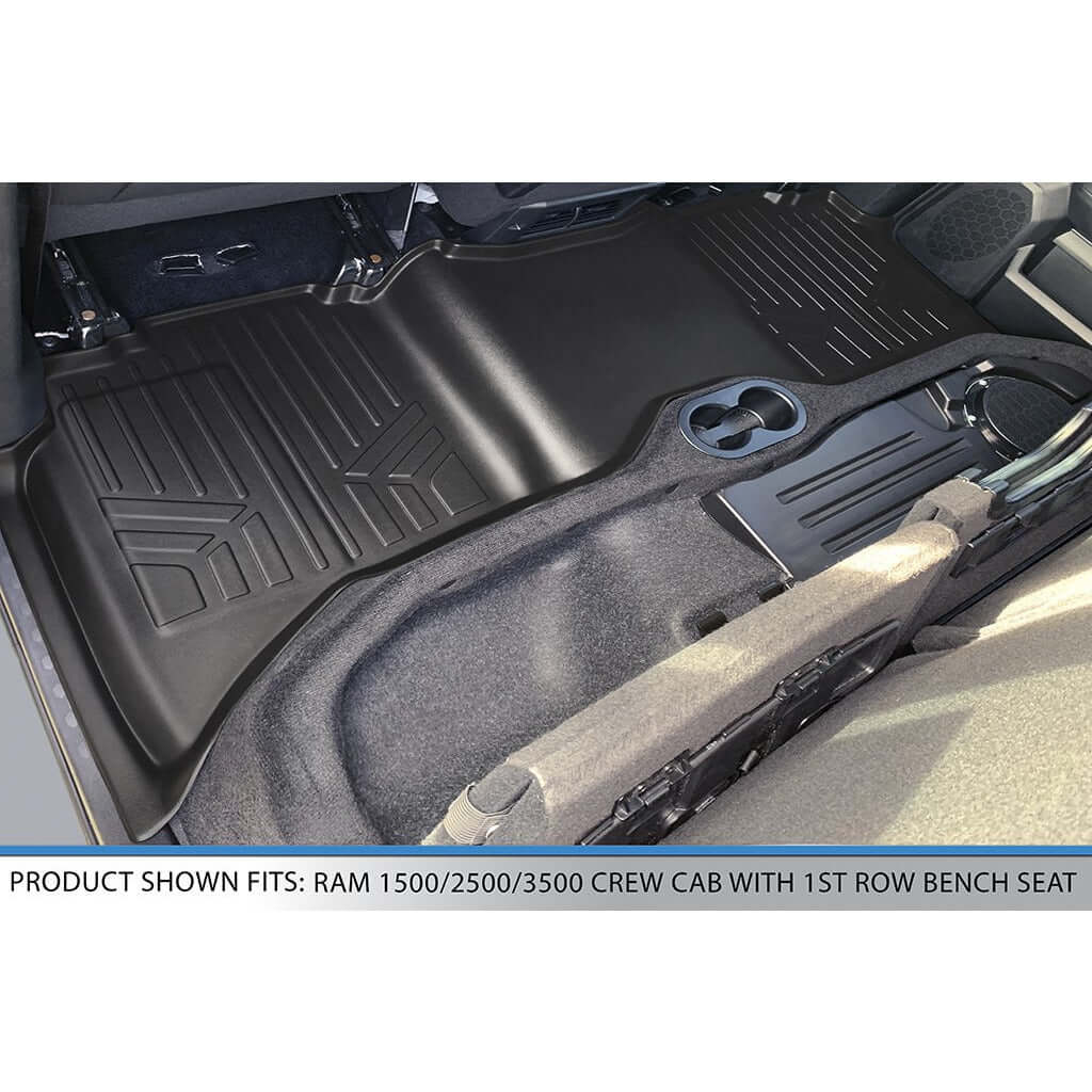 SMARTLINER Custom Fit Floor Liners For 2012-2018 RAM 1500/2500/3500 Crew Cab and Classic Crew Cab (4 Full Size Doors)