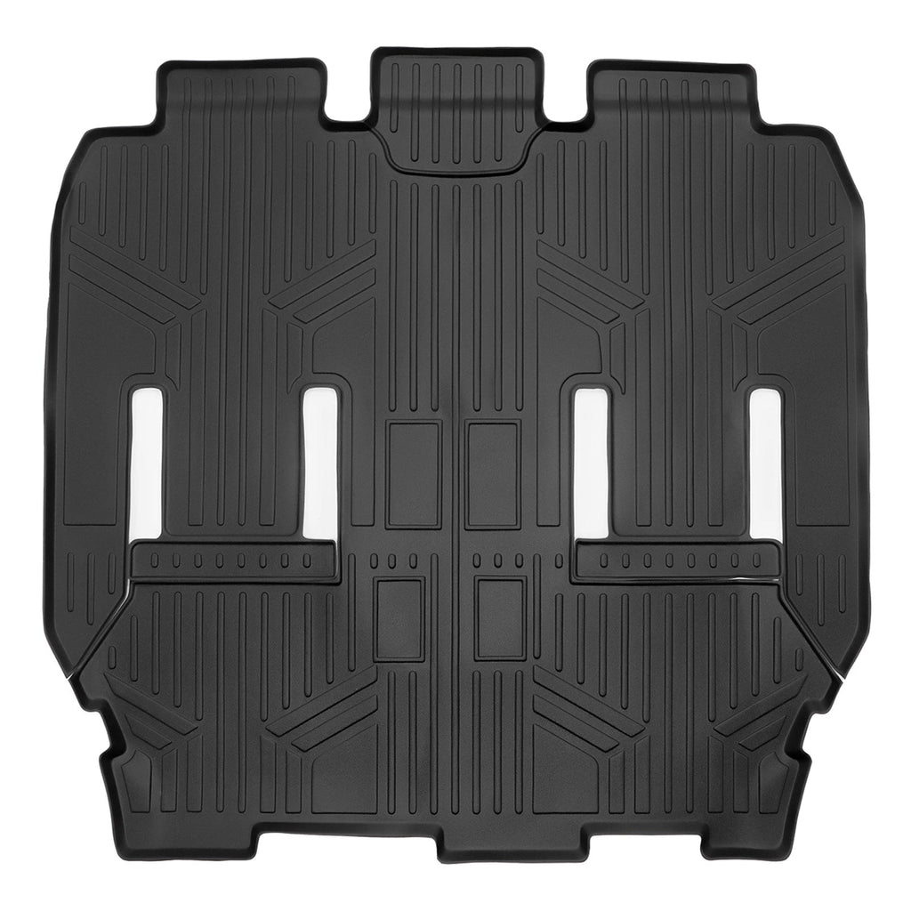 SMARTLINER Custom Fit Black 3 Row Liner Set & Cargo Liner Behind 3rd Row Compatible With 2021-2025 Chrysler Pacifica  (Fits Limited)
