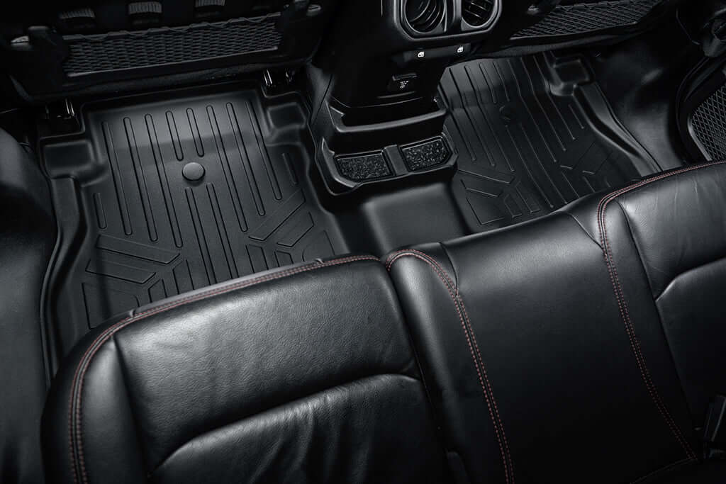 SMARTLINER Custom Fit Floor Liners For JL New Body 2018-2024 Jeep Wrangler Unlimited without Subwoofer (no JK)
