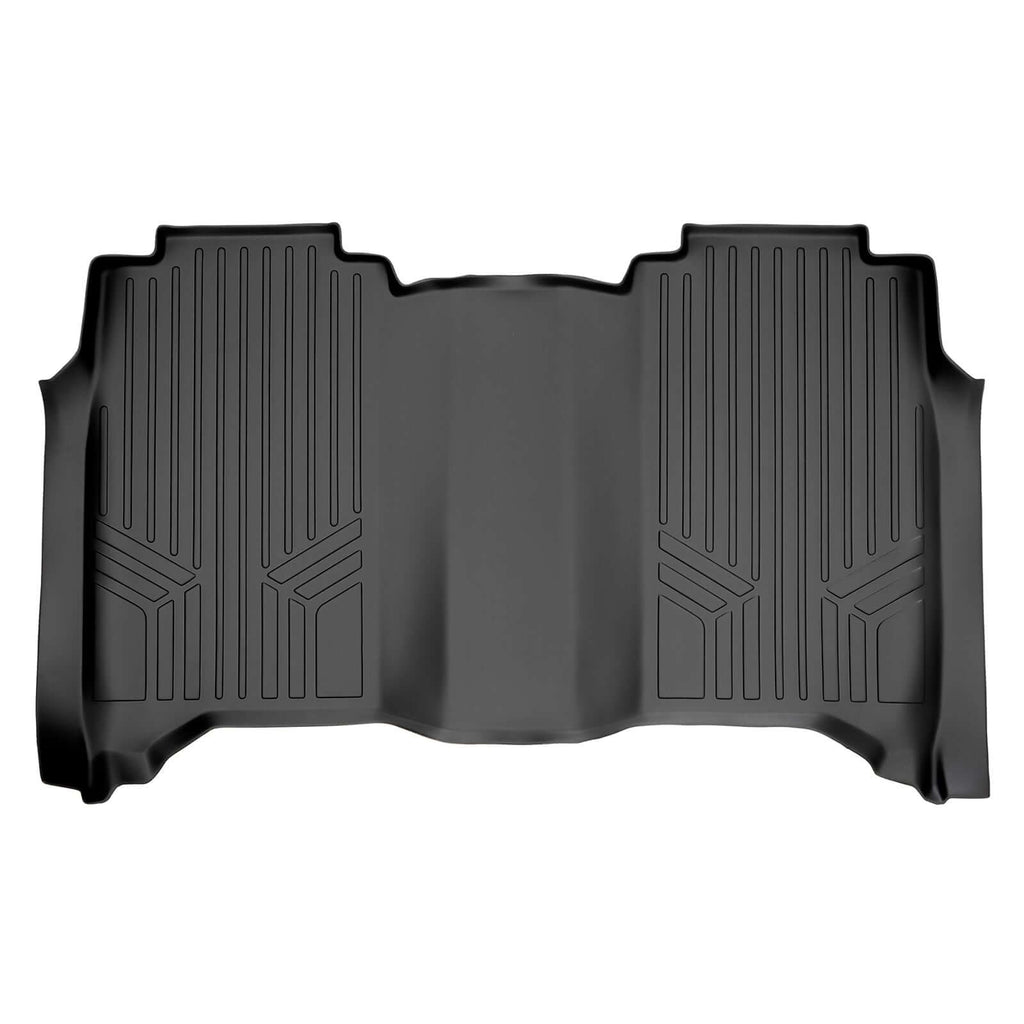 SMARTLINER Custom Fit Floor Liners For Crew Cab 2017-2024 Nissan Titan With Bench Seat and No Under-Seat Storage
