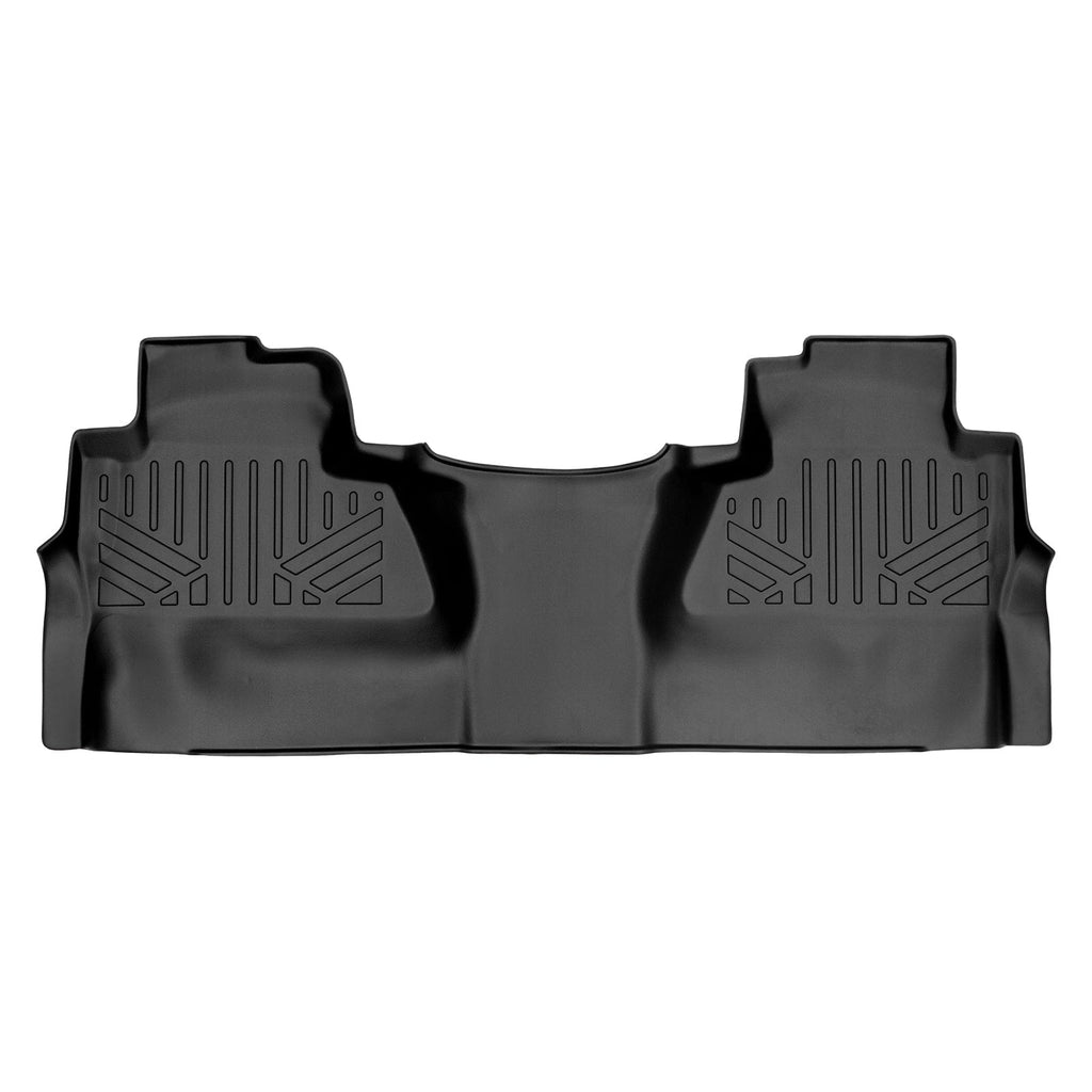 SMARTLINER Custom Fit Floor Liners For GMC Sierra 1500 Crew Cab 2014 - 2018 (Carpeted flooring) 1st Row Bench Half coverage