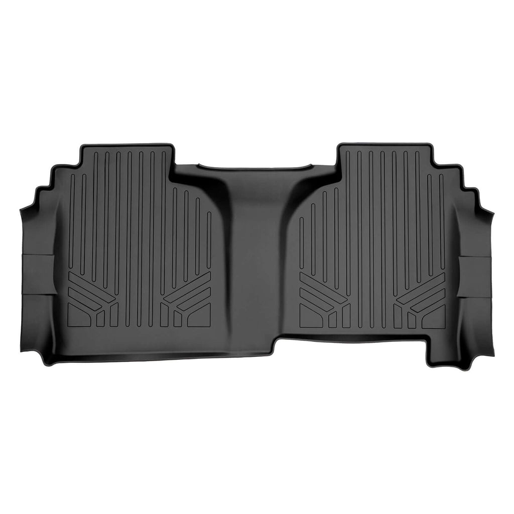 SMARTLINER Custom Fit Floor Liners For 2019-2024 GMC Sierra 1500 Double Cab with Carpet Flooring and 1st Row Bench Seat without OTH coverage (without 2nd Row Under Seat Storage)