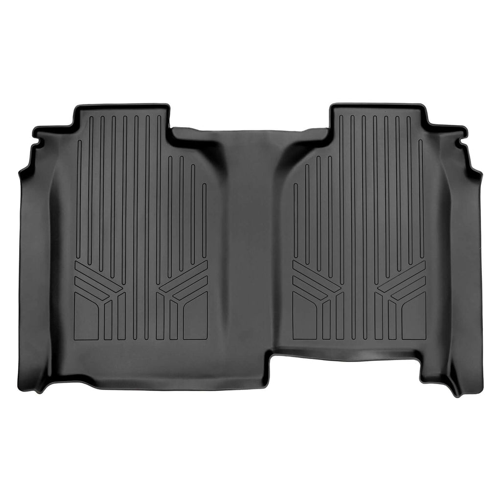 SmartCoverage™ Custom Fit Floor Liners For 2019-2024 Chevrolet Silverado 1500 Crew Cab With 1st Row Bench Seat (with OTH Coverage) and Vinyl Flooring without the 2nd Row Underseat Storage