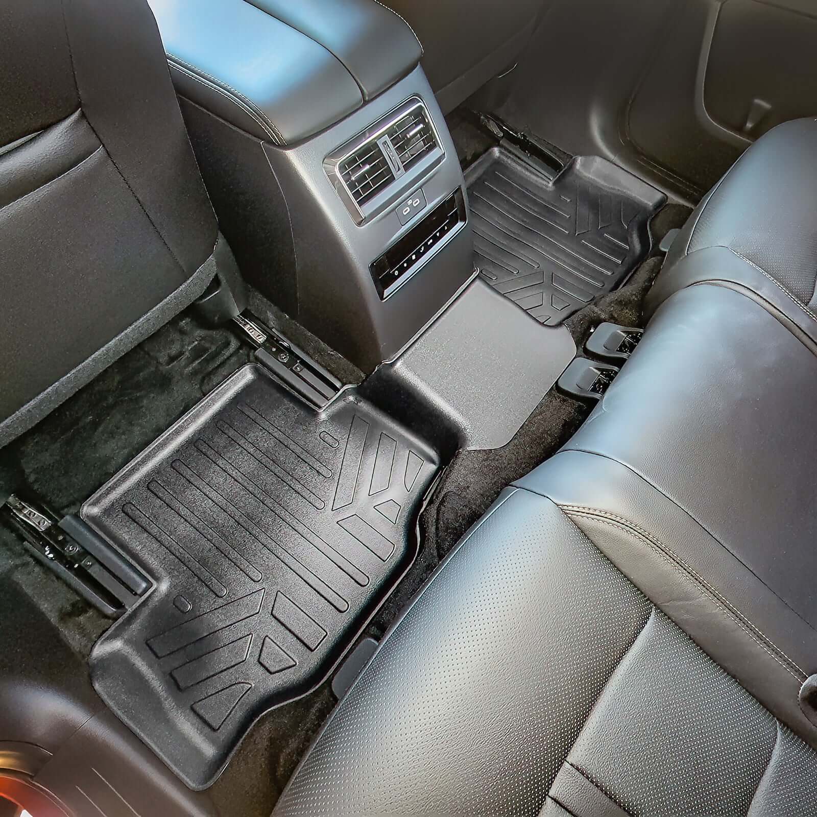 SMARTLINER Custom Fit Floor Liners For 2024-2025 Mazda CX-90 Plug-In Hybrid (Only Fits 2nd Row Bench)