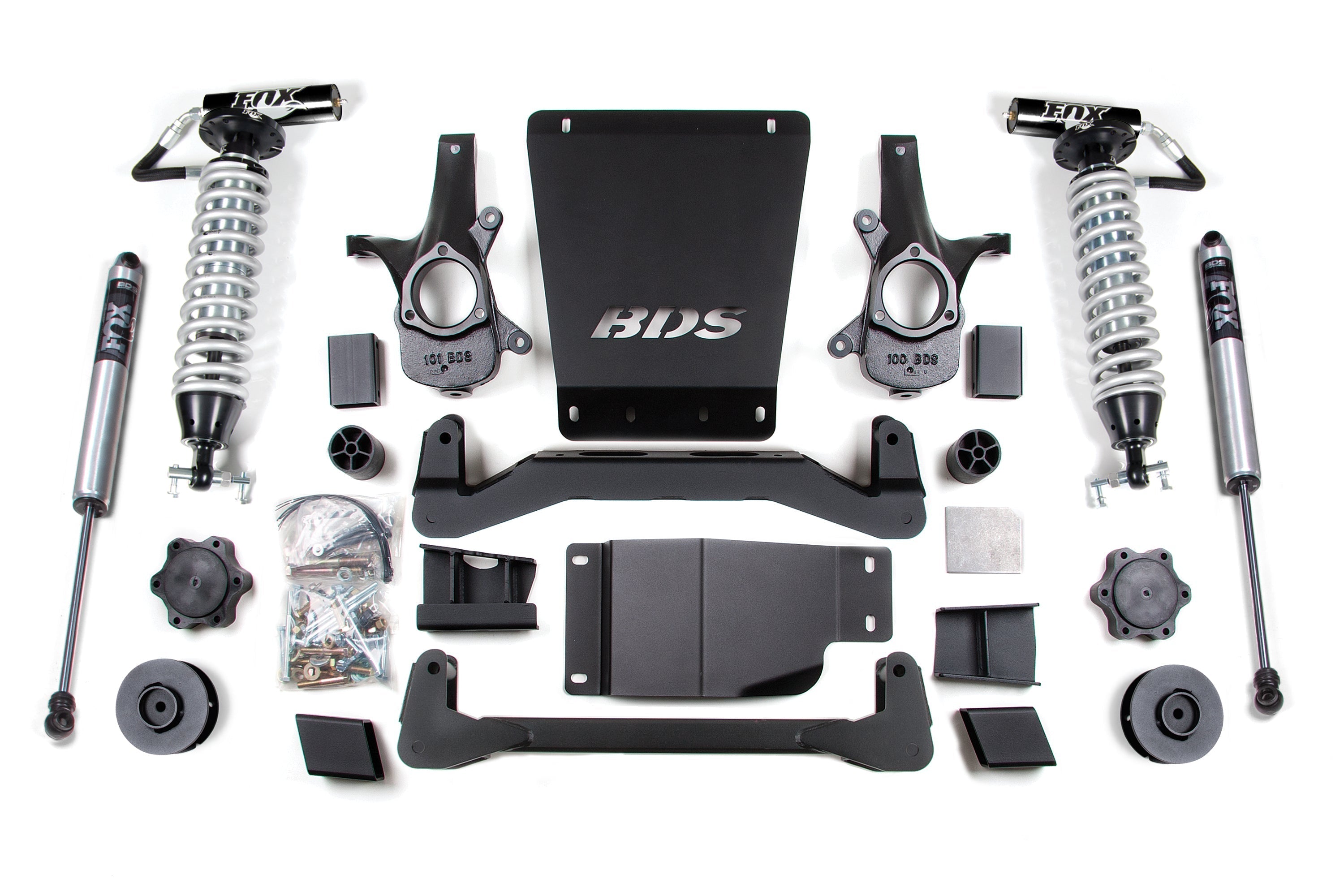 4 Inch Lift Kit | FOX 2.5 Coil-Over | Chevy/GMC Avalanche, Suburban, Tahoe, or Yukon 1500 (07-14) 4WD