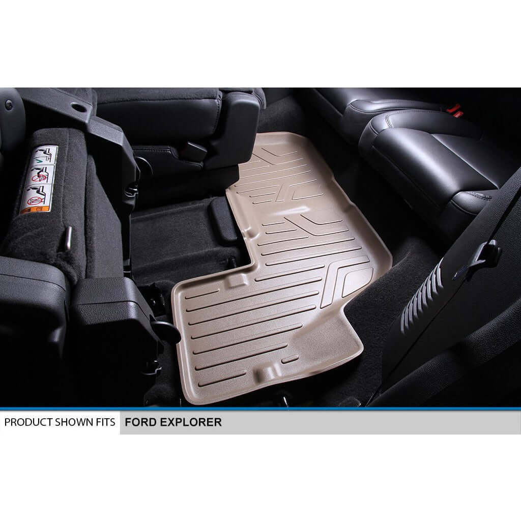 SMARTLINER Custom Fit Floor Liners For 2011-2014 Ford Explorer (with 2nd Row Center Console)