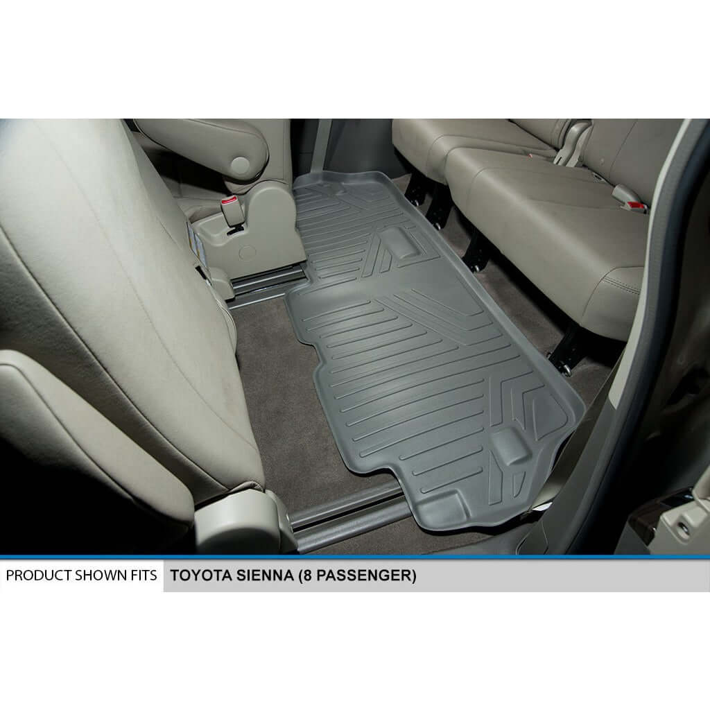 SMARTLINER Custom Fit Floor Liners For 2011-2012 Toyota Sienna (8 Passenger Model)