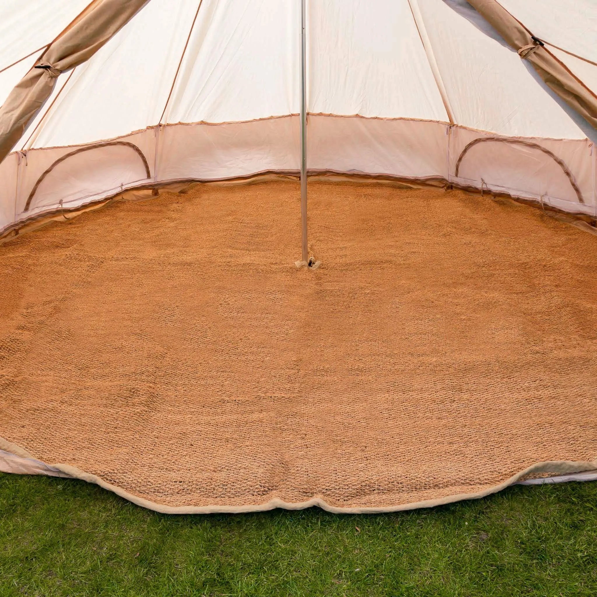 Boutique Camping Bell Tent Half Moon Coir Matting