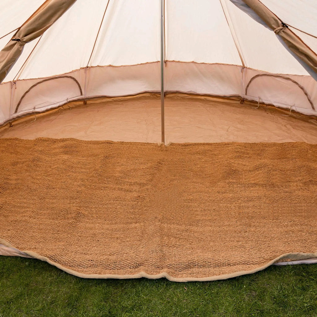Boutique Camping Bell Tent Half Moon Coir Matting