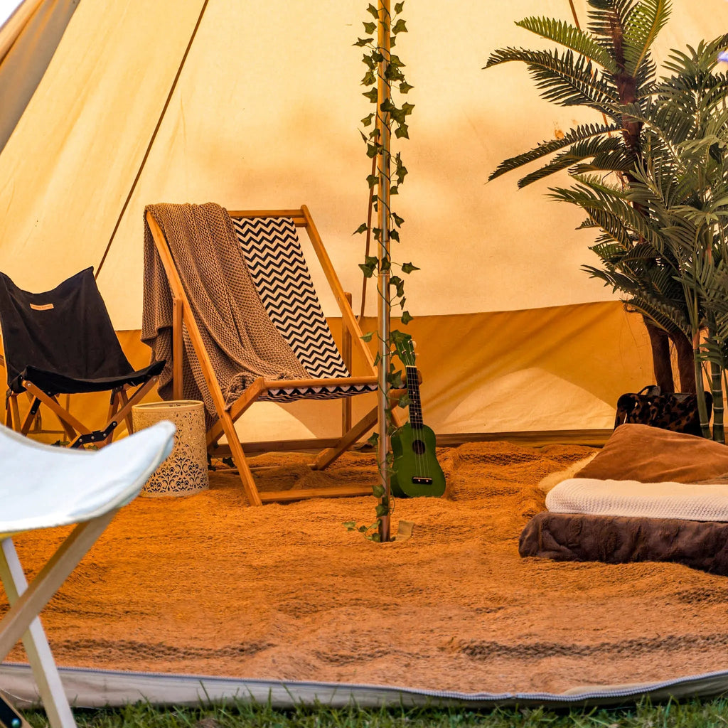 Boutique Camping Bell Tent Half Moon Coir Matting