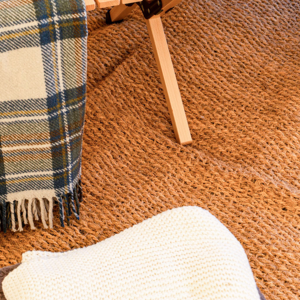 Boutique Camping Bell Tent Half Moon Coir Matting
