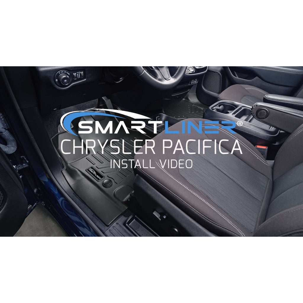 SMARTLINER Custom Fit Floor Liners For 2017-2020 Chrysler Pacifica with 2nd Row Bench Seats (7 Passenger Model)