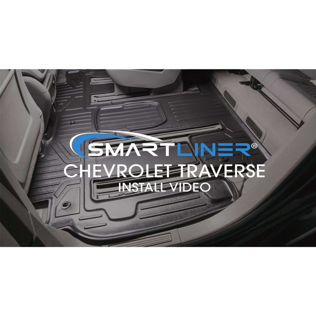 SMARTLINER Custom Fit Floor Liners For Traverse/Enclave/Acadia/Outlook (with 2nd Row Bench Seat)