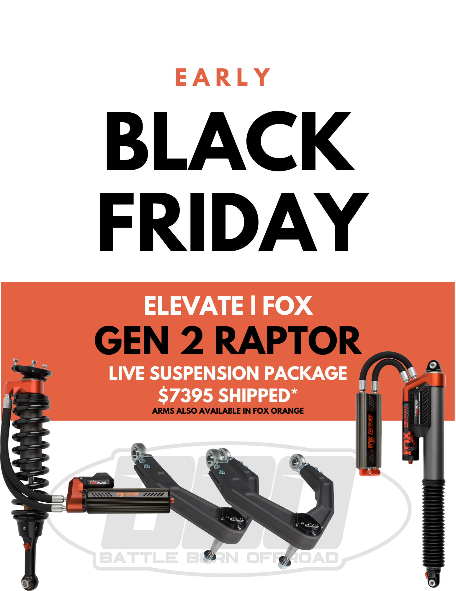 2017-2020 Ford Raptor Fox + Elevate Package BF Package