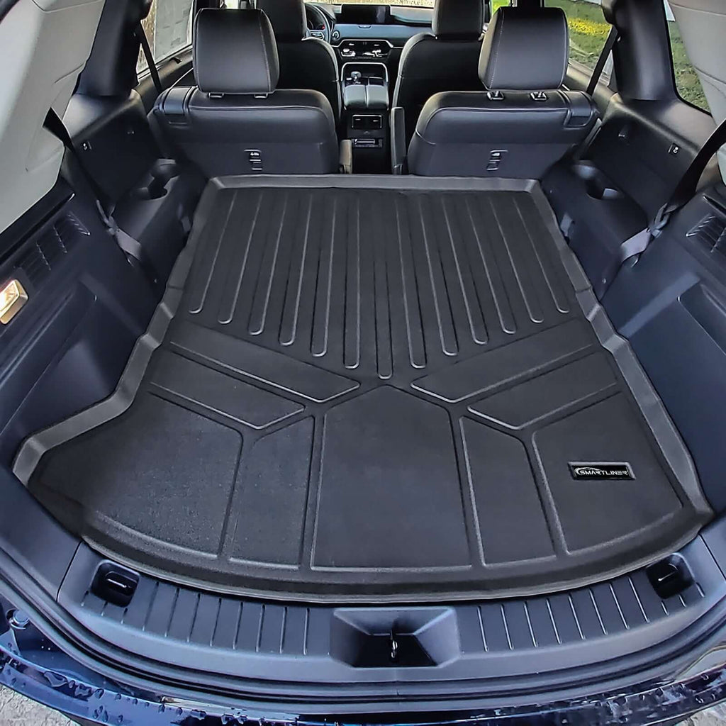 SMARTLINER Custom Fit Floor Liners For 2024-2025 Mazda CX-90 Plug-In Hybrid (Only Fits 2nd Row Bench)