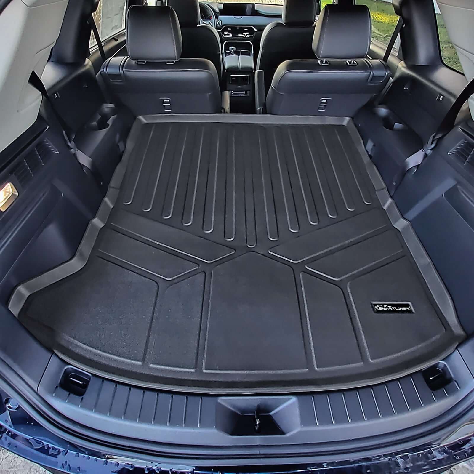 SMARTLINER Custom Fit Floor Liners For 2024-2025 Mazda CX-90 (Only Fits 2nd Row Bucket Seats With Center Console)