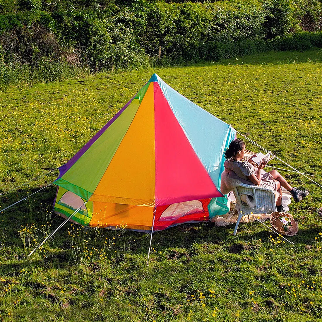 Multicolour Rainbow Classic Bell Tent