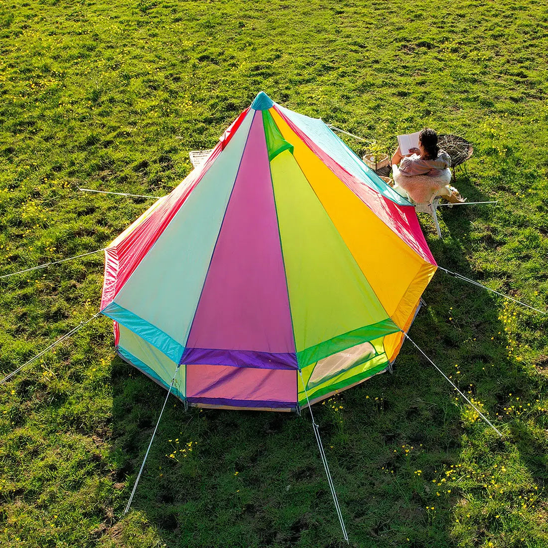 Multicolour Rainbow Classic Bell Tent