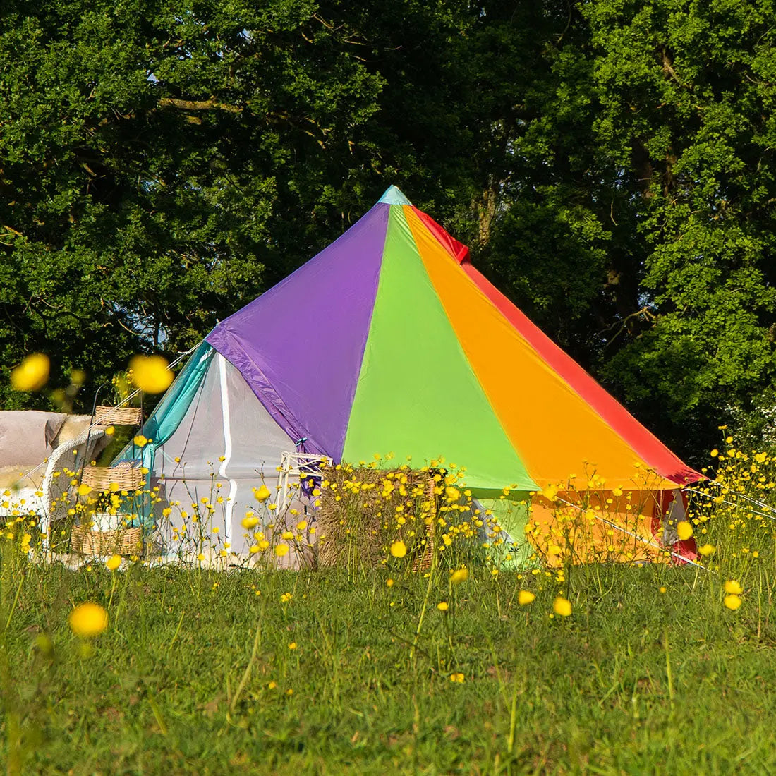 Multicolour Rainbow Classic Bell Tent