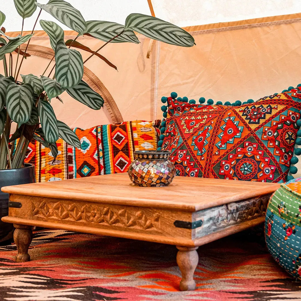 Boutique Camping Hand Painted Camping Bajot Table
