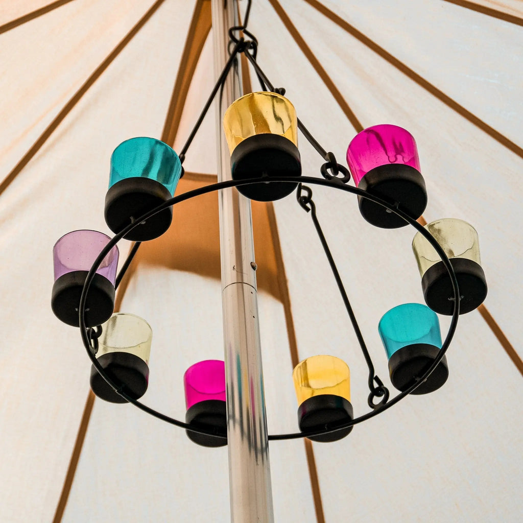 Boutique Camping Bell Tent Tea Light Chandelier