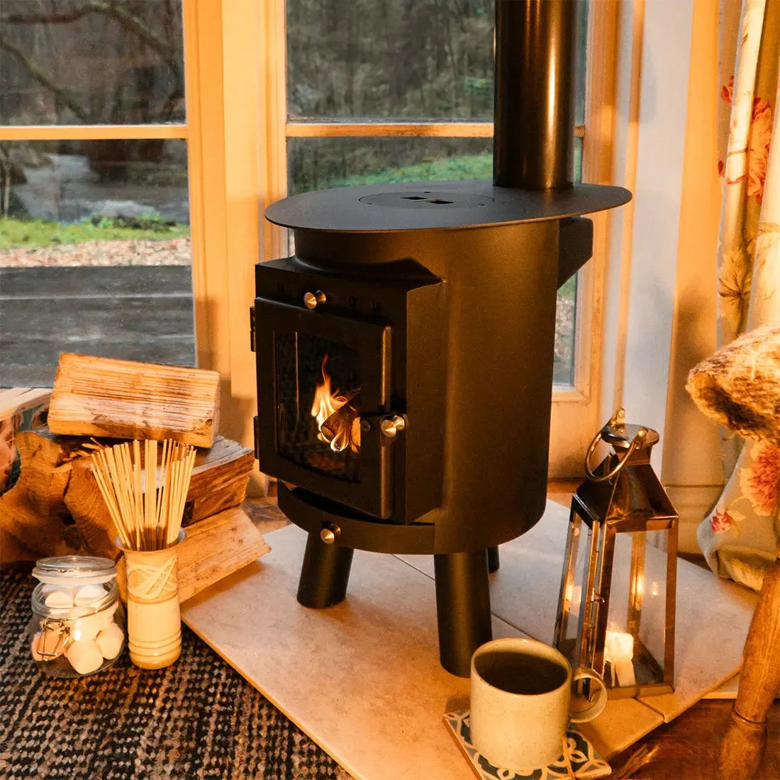 Glamping Wood Burning Stove