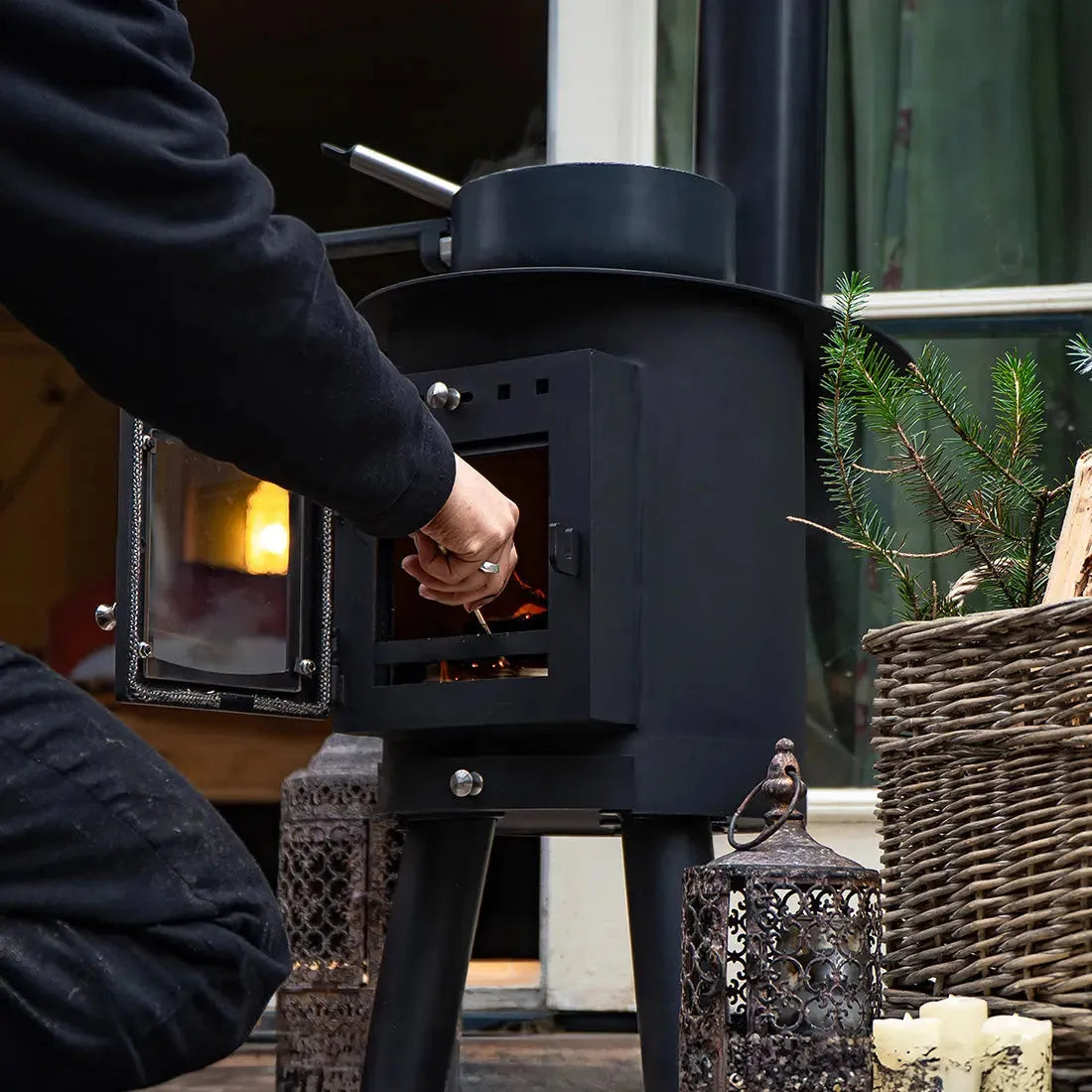Glamping Wood Burning Stove