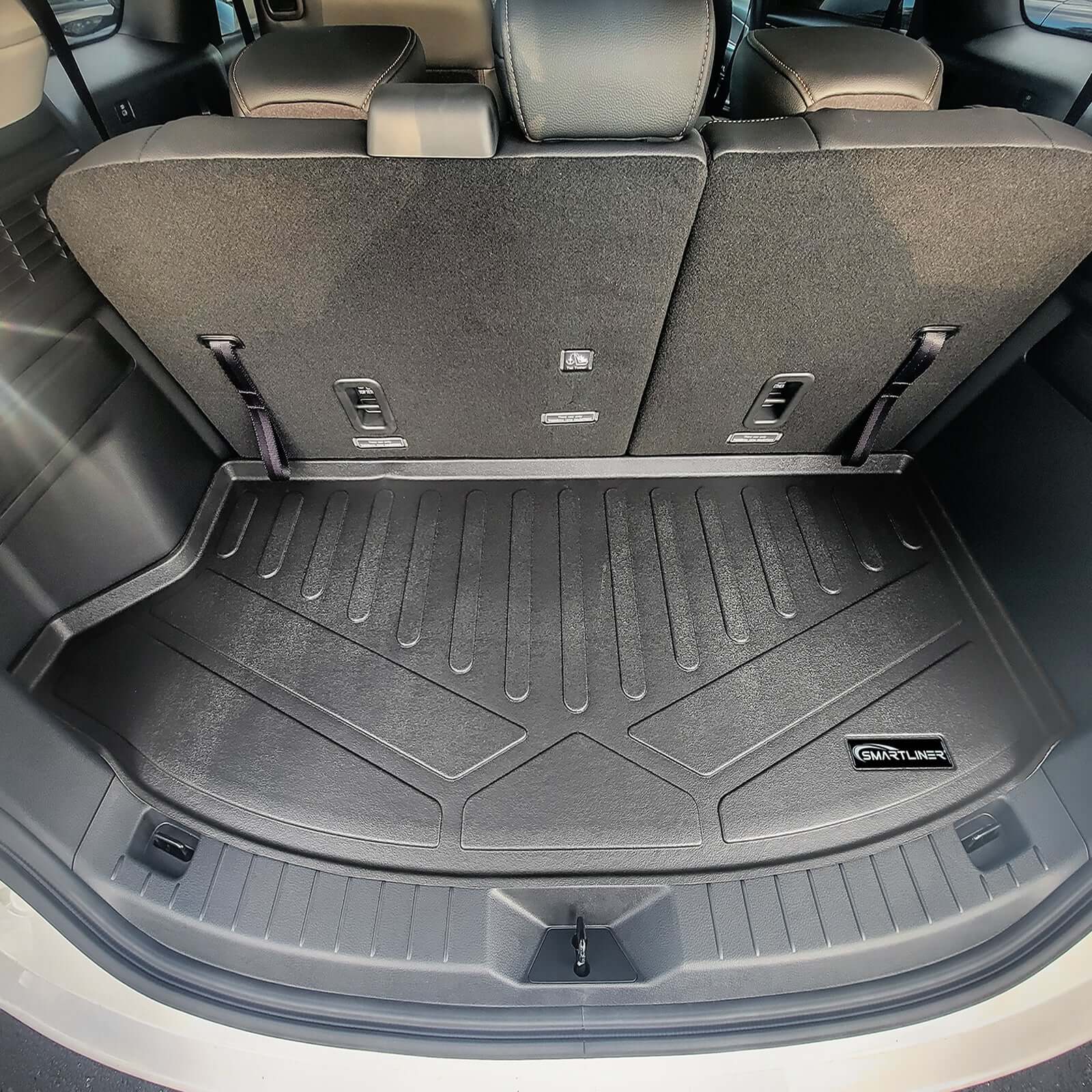 SMARTLINER Custom Fit Floor Liners For 2024-2025 Mazda CX-90 (Only Fits 2nd Row Bucket Seats With Center Console)