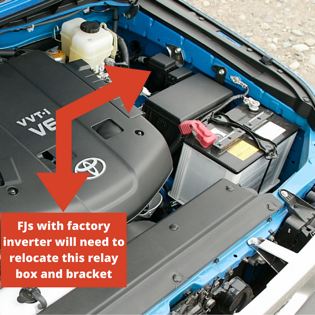 Auxiliary Fuse Block Bracket Mount for Toyota FJ Cruisers