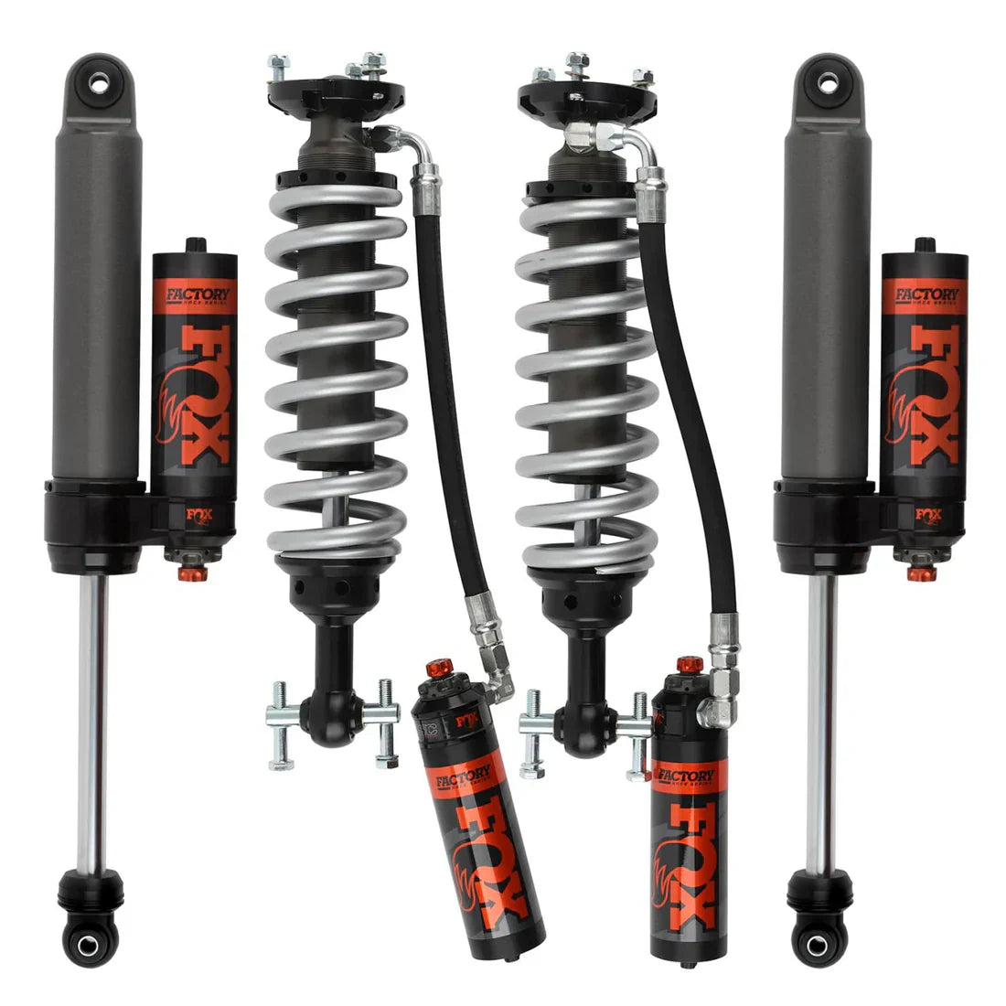 Fox 2019+ Ford Ranger 2.5 Factory Series Comeplete Reservoir Shock Set (Front + Rear) - Adjustable